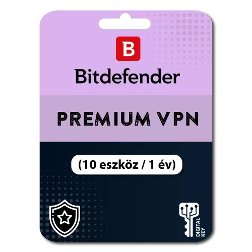 Bitdefender Premium VPN (10 urządzeń  / 1 rok)