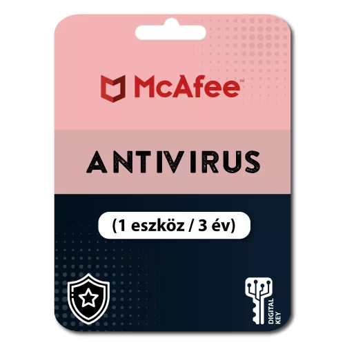 McAfee AntiVirus (1 urządzenie / 3 lata)