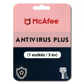 McAfee AntiVirus Plus (1 urządzenie / 3 lata)