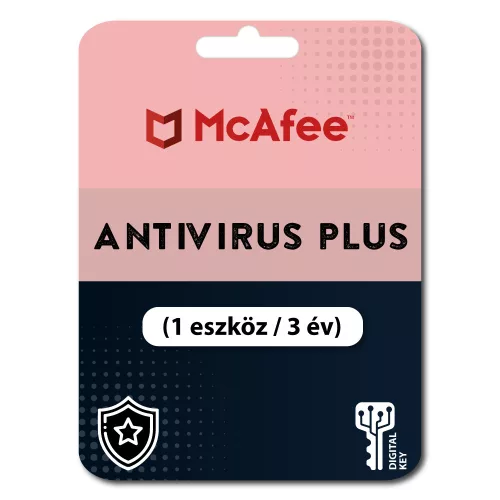 McAfee AntiVirus Plus (1 urządzenie / 3 lata)