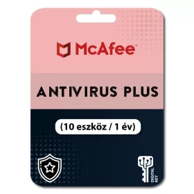 McAfee AntiVirus Plus (10 urządzeń / 1 rok)