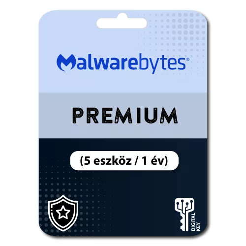 Malwarebytes Premium (5 urządzeń / 1 rok)