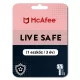 McAfee LiveSafe (1 urządzenie / 3 lata)