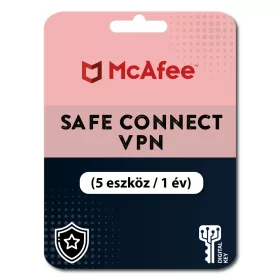 McAfee Safe Connect VPN (5 urządzeń / 1 rok)