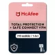 McAfee Total Protection + Safe Connect VPN (10 urządzeń / 1 rok)
