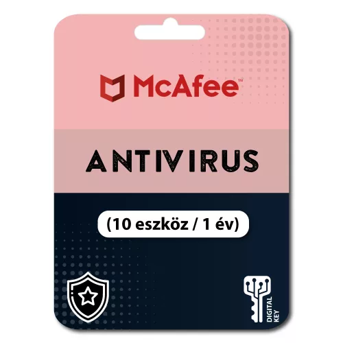 McAfee Antivirus (10 urządzeń / 1 rok)