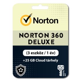   Norton 360 Deluxe (EU) + 25 GB Magazyn w chmurze (3 urządzeń / 1 rok)