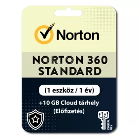   Norton 360 Standard + 10 GB Magazyn w chmurze (1 urządzenie / 1rok) (Subskrypcja)