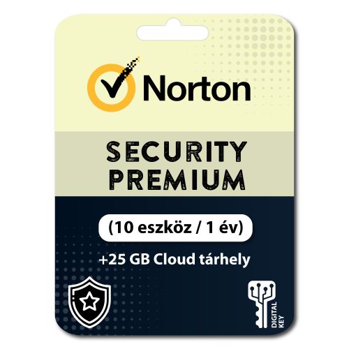 Norton Security Premium + 25 GB Magazyn w chmurze (10 urządzeń / 1 rok)