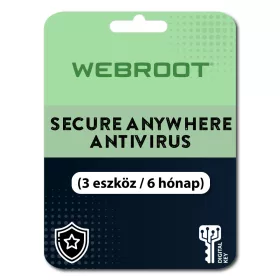   Webroot SecureAnywhere AntiVirus (3 urządzeń / 6 miesięcy)