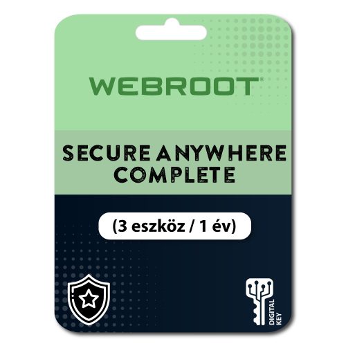 Webroot SecureAnywhere Complete (3 urządzeń / 1 rok)