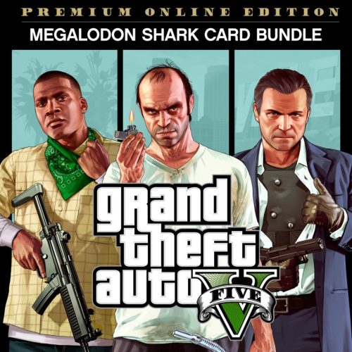 Grand Theft Auto V: Premium Online Edition + Megalodon Shark Cash Card ($10.000.000) Bundle