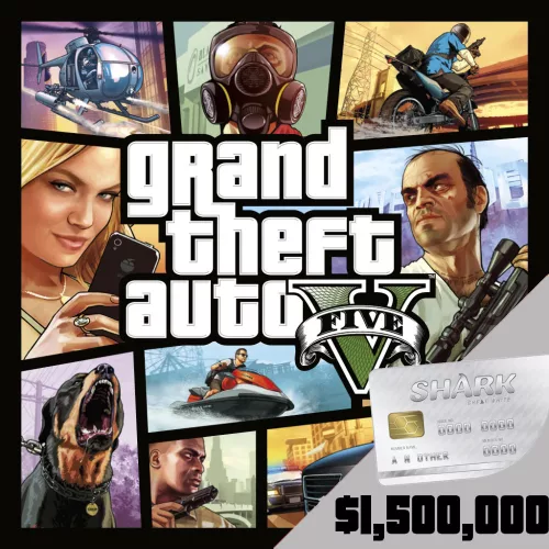 Grand Theft Auto V + Great White Shark Cash Card ($1.500.000) (EU)