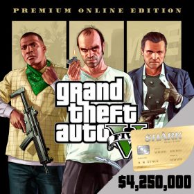   Grand Theft Auto V: Premium Online Edition + Whale Shark Card ($4.250.000) Bundle (EU)
