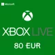 Xbox Live Gift Card - 80 EUR (EU)