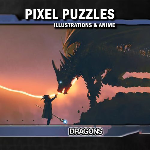 Pixel Puzzles Illustrations & Anime: Jigsaw Pack - Dragons (DLC)