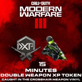 Call of Duty: Modern Warfare III - Caught in the Crosshairs Weapon Vinyl + 15 Minutes Double Weapon XP Token (DLC)   Call of Duty: Modern Warfare III - Caught in the Crosshairs Weapon Vinyl + 15 Minutes Double Weapon XP Token (DLC)